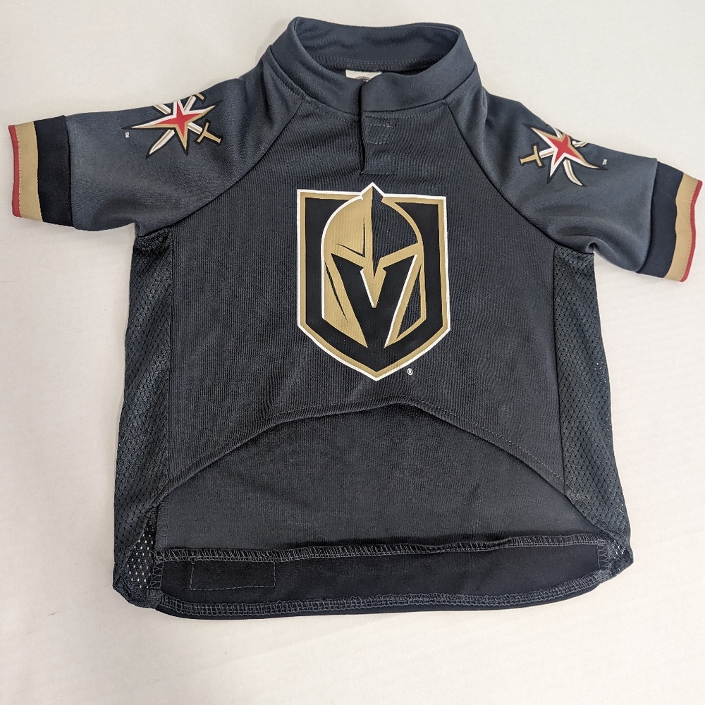 NHL Vegas Golden Knights Pet Jersey Size Large but fits like a medium
